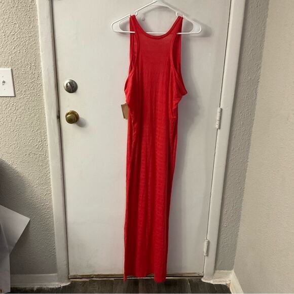 RACHEL Rachel Roy Casual Knit Racerback Maxi T-Shirt Dress S NEW Cherry Girl - Picture 4 of 11